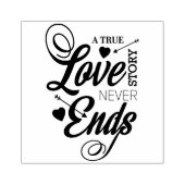 Een Ware Liefdesgeschiedenis Rubberstempel (Afrduk)