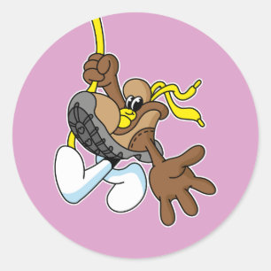 Een ware vriend houdt altijd van ronde sticker