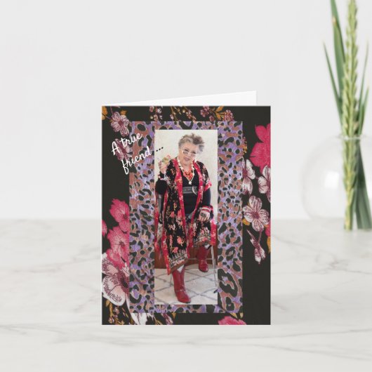 Een ware vriendschappelijke wens voor de geboorte  kaart (Voorkant)