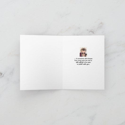 Een ware vriendschappelijke wens voor de geboorte  kaart (Binnen)