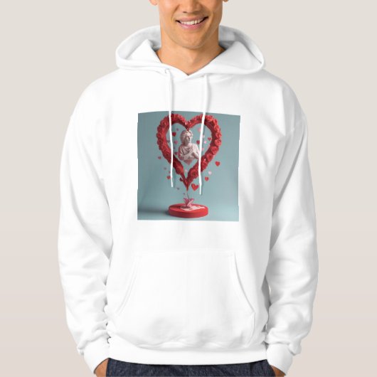 Een ware weerspiegeling van de Valentijnsdag Hoodie (Voorkant)