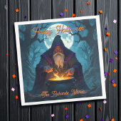 Een Warlock brouwt een Halloween-feest Servet