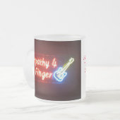 Een warm kopje Joe hebben Matglas Koffiemok (Voorkant links)