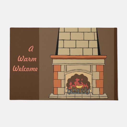 Een warm welkom deurmat (Voorkant)