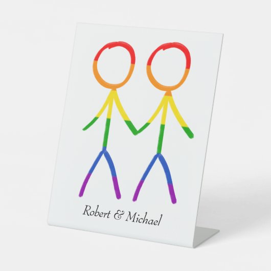 Een warm welkom reclamebord met voetstuk (Voorkant)