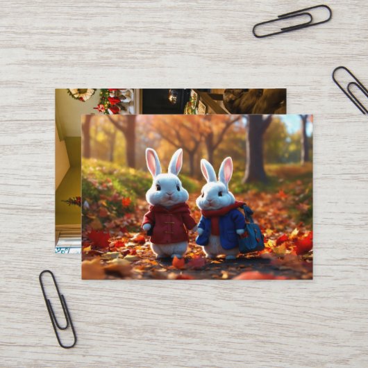 Een warm welkom visitekaartje (Voorkant / Achterkant in situ)