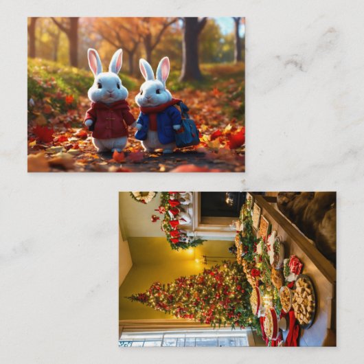 Een warm welkom visitekaartje (Voorkant / Achterkant)