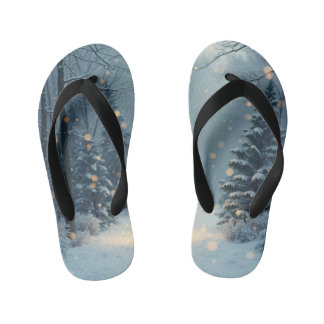 Een warm winterverhaal kinder teenslippers