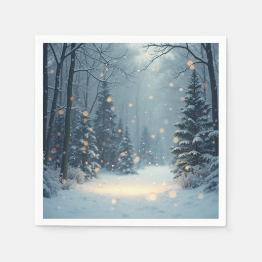 Een warm winterverhaal servet (Voorkant)