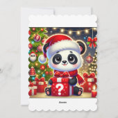 Een warme en heerlijke vrolijke kerst feestdagenkaart (Achterkant)