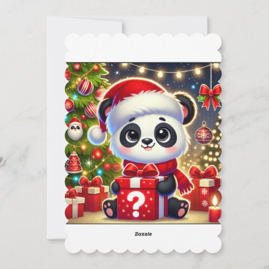 Een warme en heerlijke vrolijke kerst feestdagenkaart (Achterkant)