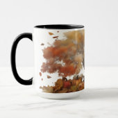 Een warme en kleurrijke herfstscène mok (Links)