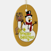 Een warme kerstboodschap keramisch ornament (Rechts)