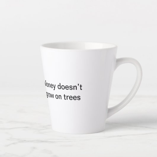 Een warme omhelzing in een kopje latte mok (Rechts)