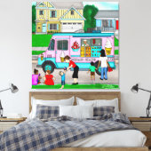 Een warme zomerdag | Een foto van de film Canvas Afdruk (Insitu (Slaapkamer))