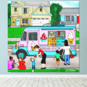 Een warme zomerdag | Een foto van de film Canvas Afdruk (Insitu (Houten vloer))