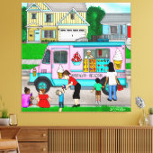 Een warme zomerdag | Een foto van de film Canvas Afdruk (Insitu (Woonkamer))