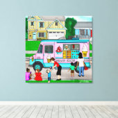 Een warme zomerdag | Een foto van de film Canvas Afdruk (Insitu (Houten vloer))