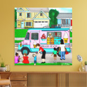 Een warme zomerdag | Een foto van de film Canvas Afdruk (Insitu (Woonkamer))