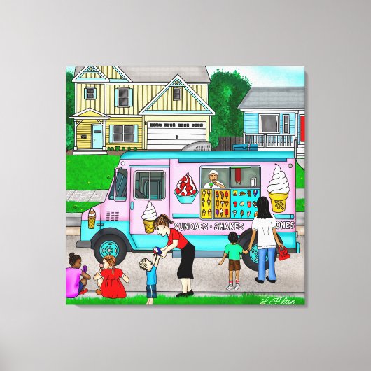 Een warme zomerdag | Een foto van de film Canvas Afdruk (Voorkant)