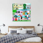 Een warme zomerdag | Een foto van de film Canvas Afdruk (Insitu (Slaapkamer))