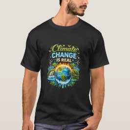 Een warmer wordende wereld t-shirt
