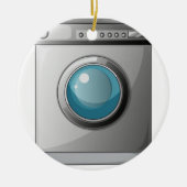 Een wasmachine keramisch ornament (Voorkant)
