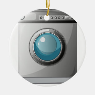 Een wasmachine keramisch ornament
