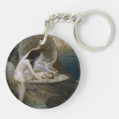 Een water Baby gevonden in Seashell door Bikini Ny Sleutelhanger (Achterkant)