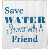 Een waterdouche-vriend redden douchegordijn (Voorkant)