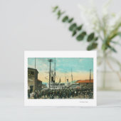 Een waterfront Deparate voor Alaska Scene Briefkaart (Staand voorkant)