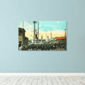 Een waterfront Deparate voor Alaska Scene Canvas Afdruk (Insitu (Houten vloer))