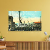 Een waterfront Deparate voor Alaska Scene Canvas Afdruk (Insitu (Woonkamer))
