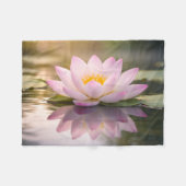 Een Waterlelie Fleece Deken (Voorkant (Horizontaal))