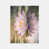 Een Waterlelie Fleece Deken (Voorkant)