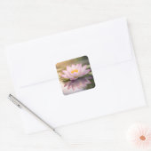 Een Waterlelie Vierkante Sticker (Envelop)