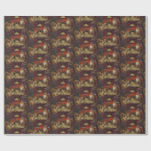 Een waterloo-duogs die pokerkaarten spelen cadeaupapier (Vlak)