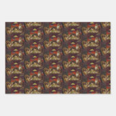 Een waterloo-duogs die pokerkaarten spelen inpakpapier vel (Voorkant 2)