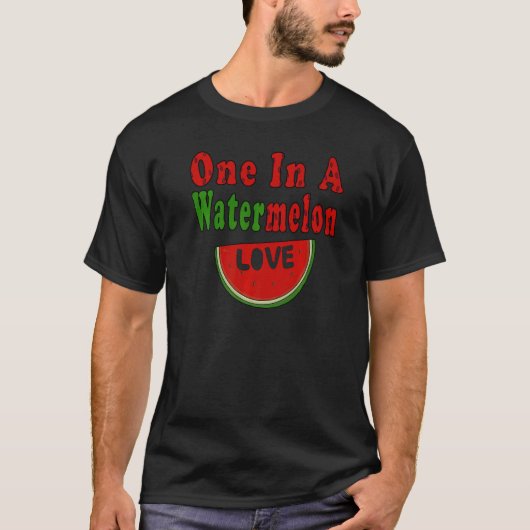 Een watermeloen-liefhebber t-shirt (Voorkant)