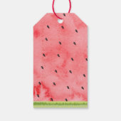 Een watermeloen verjaardag dank je cadeaulabel (Achterkant)