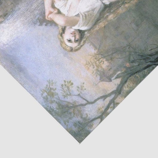 Een waternymph-ontkoppeling tissuepapier (Detail)