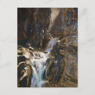 Een waterval door John Singer Sargent Briefkaart