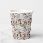 Een waterverf Amerikaanse krul, kat Papieren Bekers (Voorkant)
