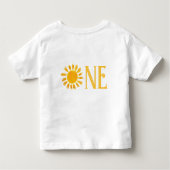 Een Waterverf Boho 1e Verjaardag Baby Kinder Shirts (Achterkant)