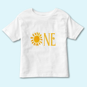 Een Waterverf Boho 1e Verjaardag Baby Kinder Shirts