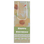 Een Waterverf flesfles met flesje met flesje Wijn Cadeautas (Voorkant)