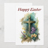 Een waterverf Pasen Wenskaart Feestdagenkaart (Voorkant / Achterkant)