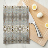 Een Waterverf printpatroon Theedoek (Quarter Fold)