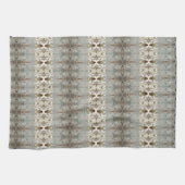 Een Waterverf printpatroon Theedoek (Horizontaal)