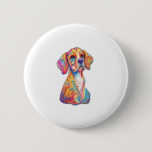 Een Waterverf Ronde Button 5,7 Cm (Voorkant)